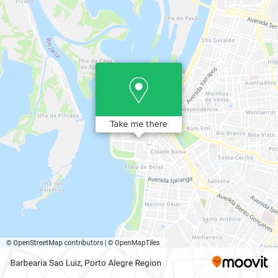 Mapa Barbearia Sao Luiz