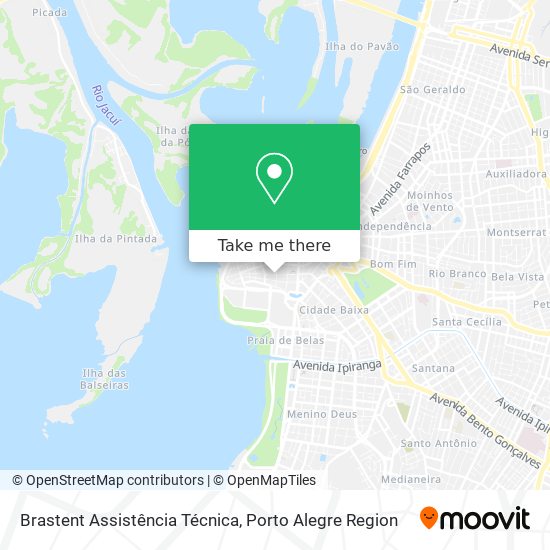 Mapa Brastent Assistência Técnica