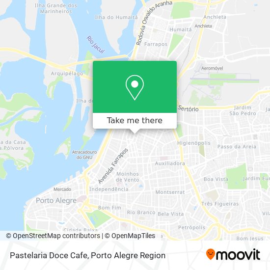 Mapa Pastelaria Doce Cafe