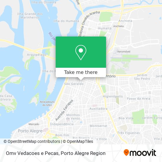 Omv Vedacoes e Pecas map