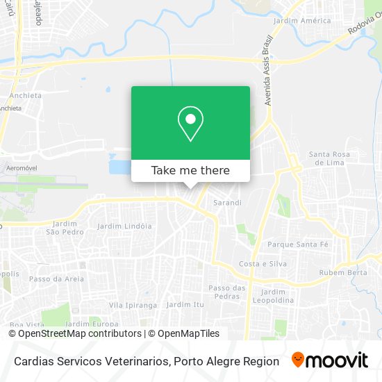 Mapa Cardias Servicos Veterinarios