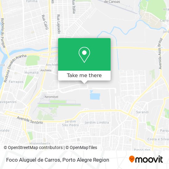 Foco Aluguel de Carros map