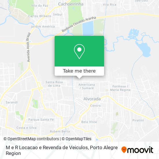 Mapa M e R Locacao e Revenda de Veiculos