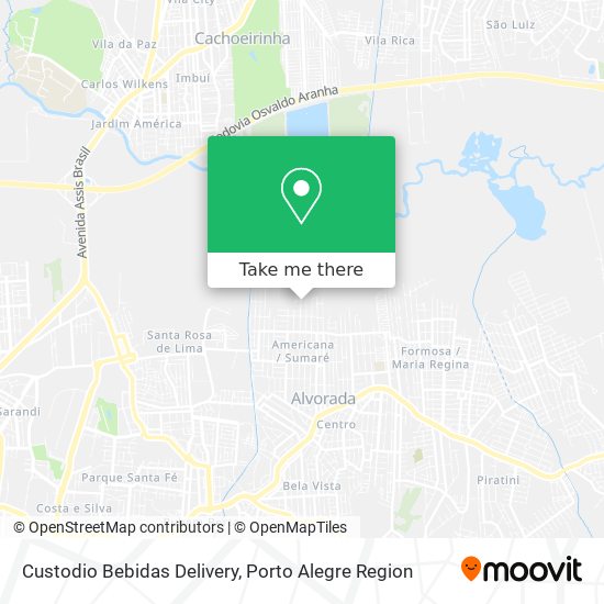 Custodio Bebidas Delivery map