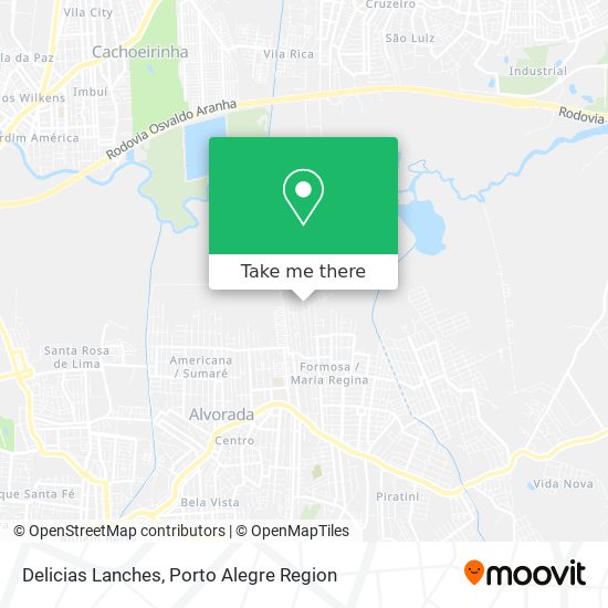 Delicias Lanches map