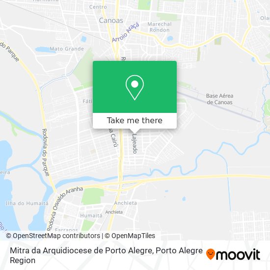 Mitra da Arquidiocese de Porto Alegre map