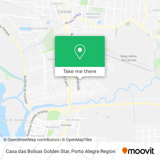 Casa das Bolsas Golden Star map