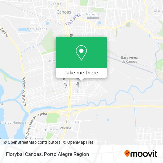 Florybal Canoas map