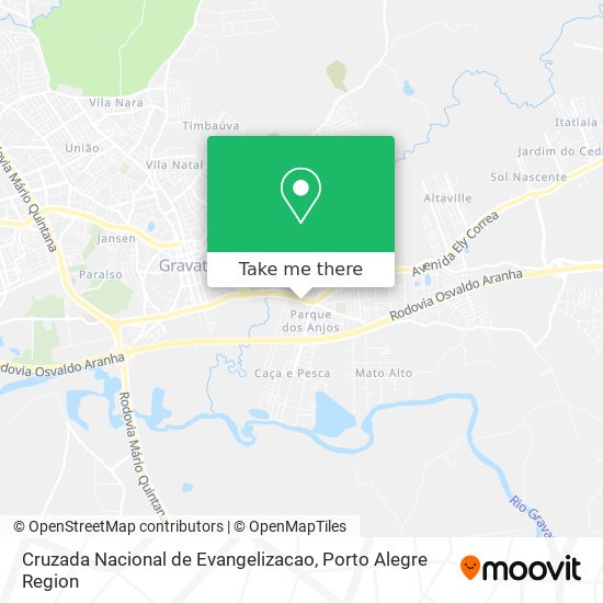 Cruzada Nacional de Evangelizacao map