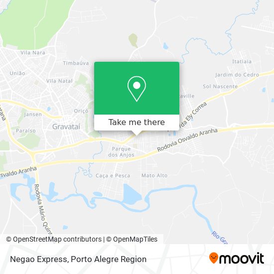 Negao Express map