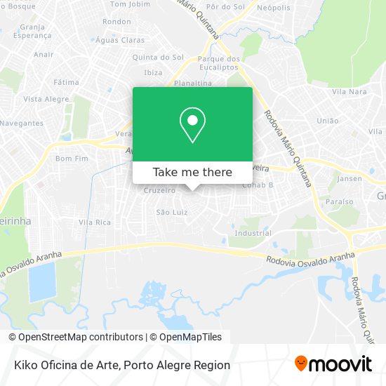 Kiko Oficina de Arte map