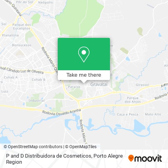 P and D Distribuidora de Cosmeticos map
