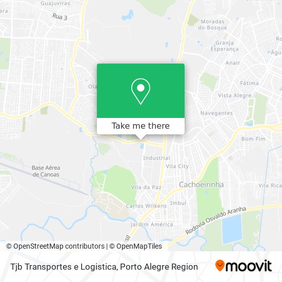 Tjb Transportes e Logistica map