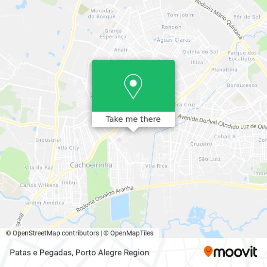 Patas e Pegadas map