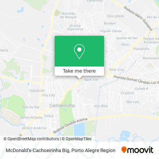 McDonald's-Cachoeirinha Big map