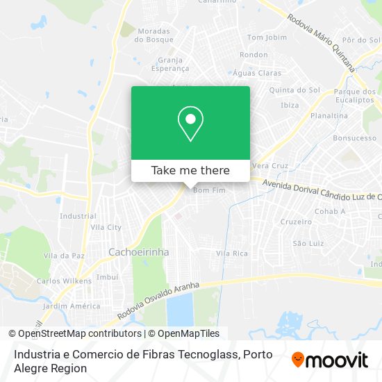 Industria e Comercio de Fibras Tecnoglass map