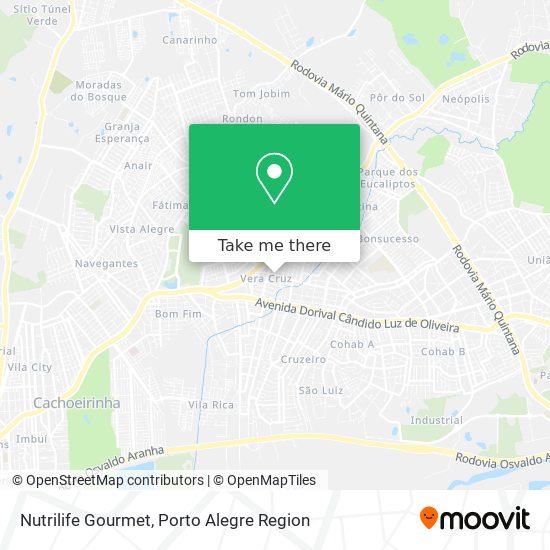 Nutrilife Gourmet map