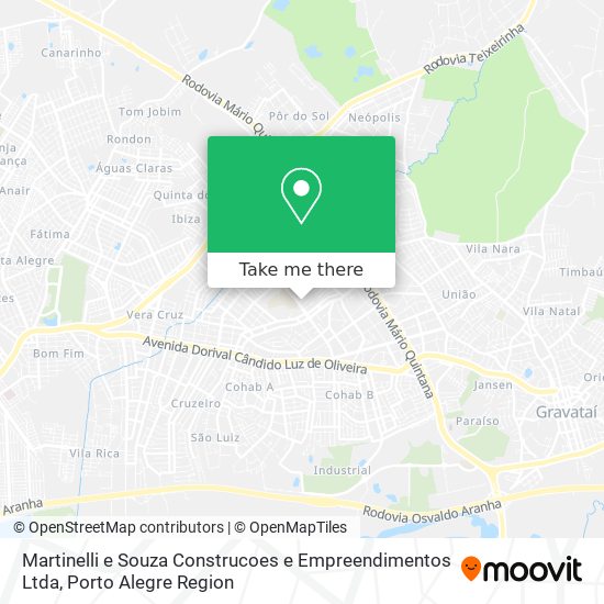 Mapa Martinelli e Souza Construcoes e Empreendimentos Ltda