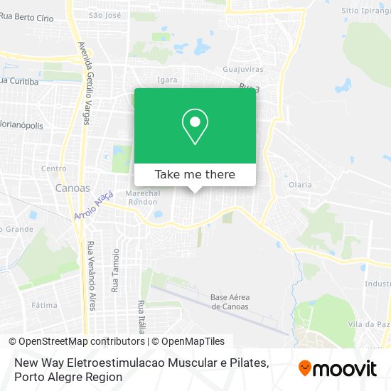 Mapa New Way Eletroestimulacao Muscular e Pilates