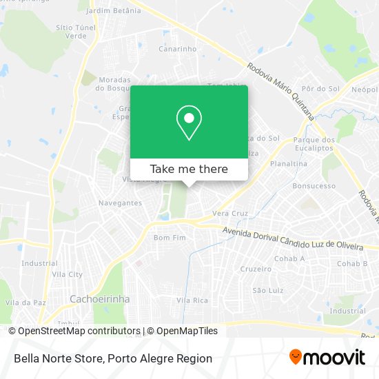 Mapa Bella Norte Store