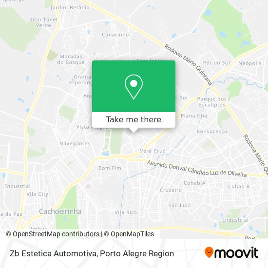 Zb Estetica Automotiva map