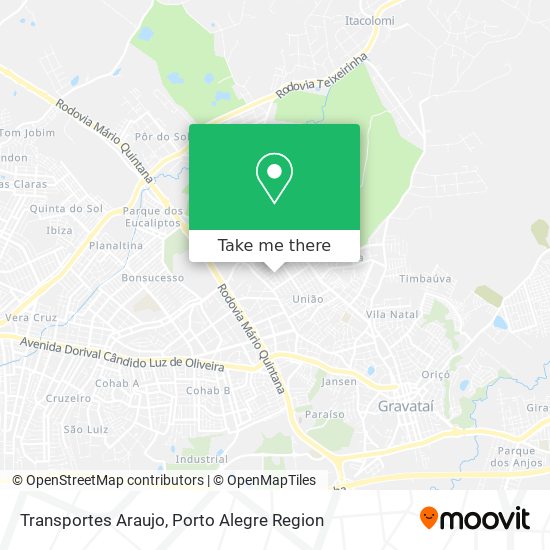 Transportes Araujo map