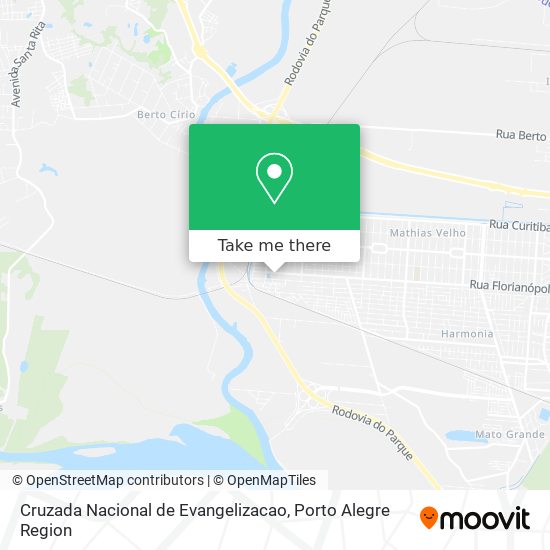 Cruzada Nacional de Evangelizacao map