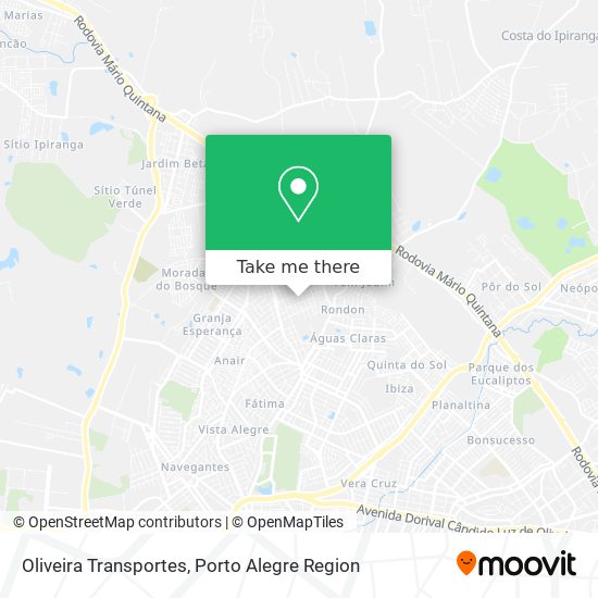 Mapa Oliveira Transportes