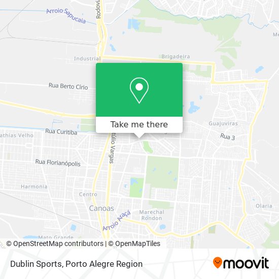 Dublin Sports map