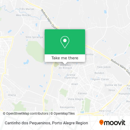 Cantinho dos Pequeninos map