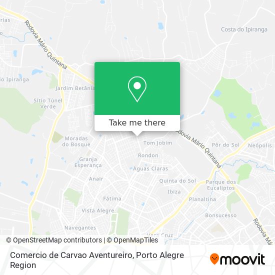 Comercio de Carvao Aventureiro map