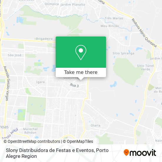 Slony Distribuidora de Festas e Eventos map