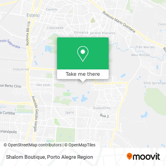Mapa Shalom Boutique