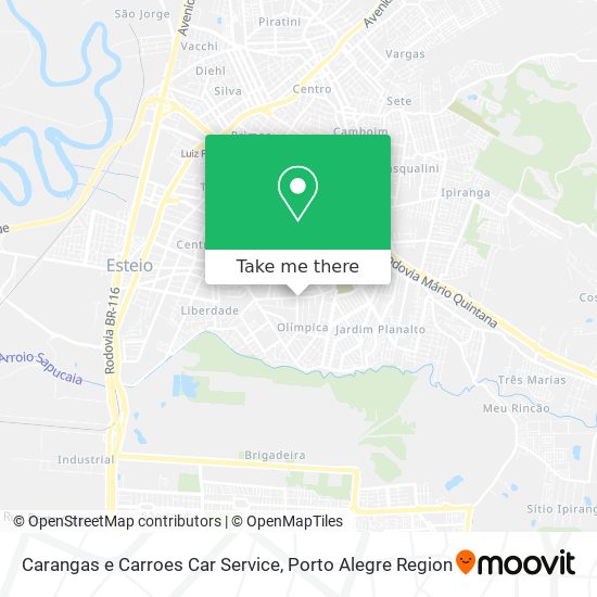 Carangas e Carroes Car Service map