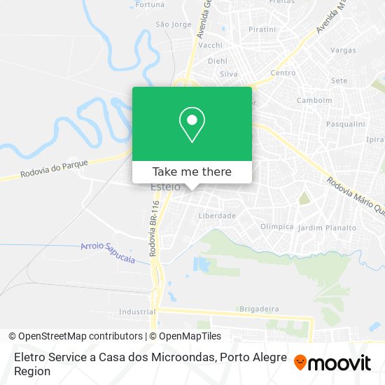 Mapa Eletro Service a Casa dos Microondas