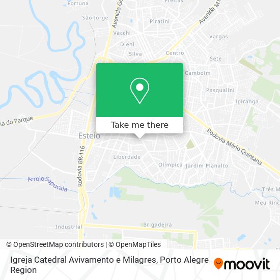 Mapa Igreja Catedral Avivamento e Milagres