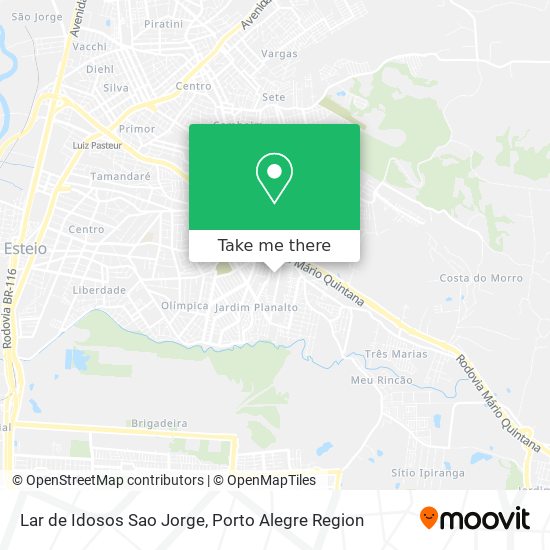 Mapa Lar de Idosos Sao Jorge