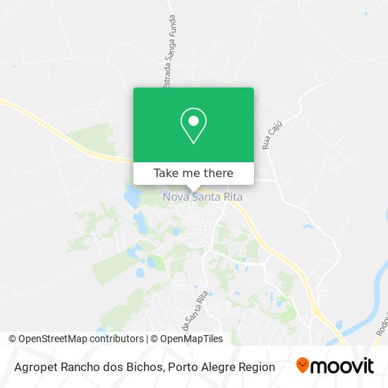 Agropet Rancho dos Bichos map