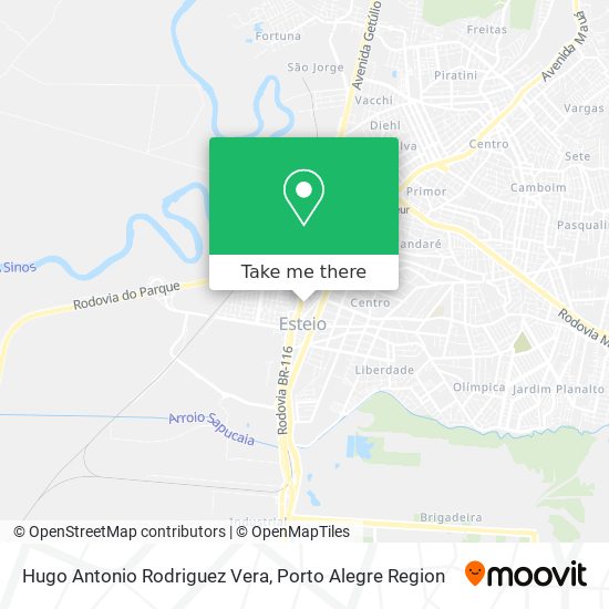 Hugo Antonio Rodriguez Vera map