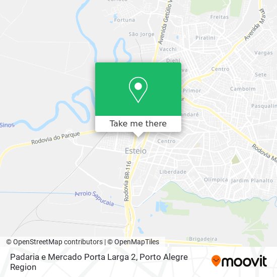 Mapa Padaria e Mercado Porta Larga 2