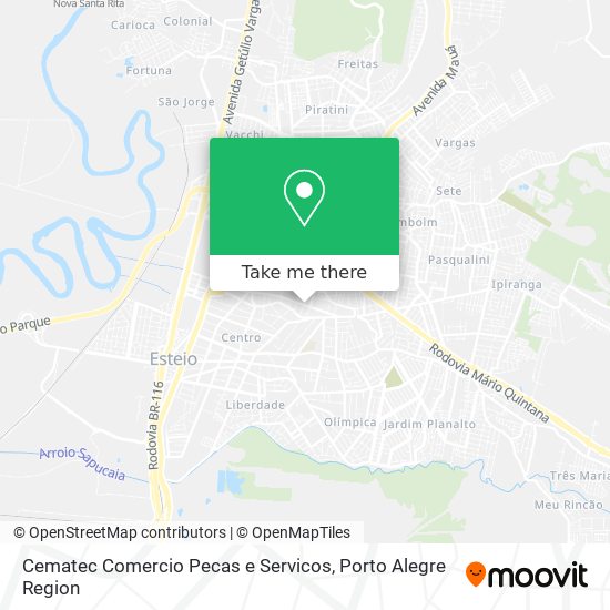 Mapa Cematec Comercio Pecas e Servicos