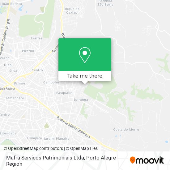 Mapa Mafra Servicos Patrimoniais Ltda