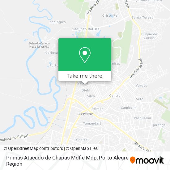 Mapa Primus Atacado de Chapas Mdf e Mdp