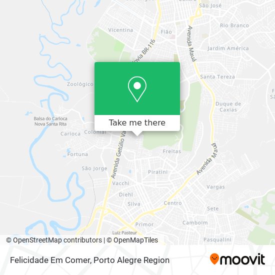 Felicidade Em Comer map