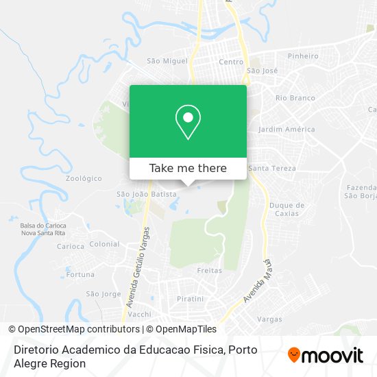 Mapa Diretorio Academico da Educacao Fisica