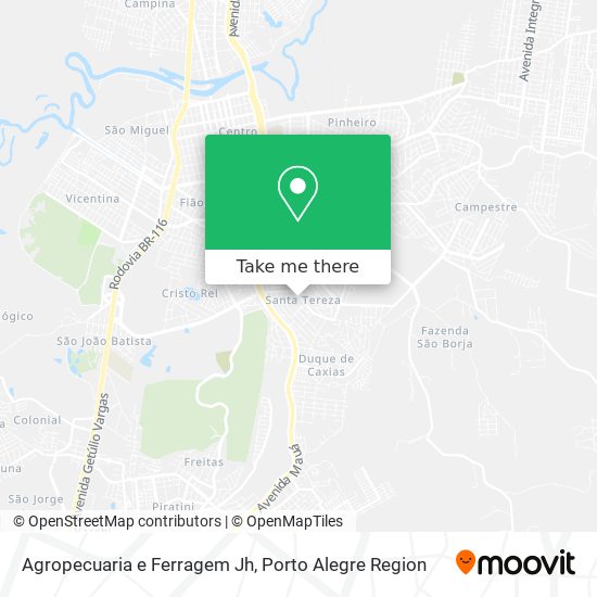 Agropecuaria e Ferragem Jh map