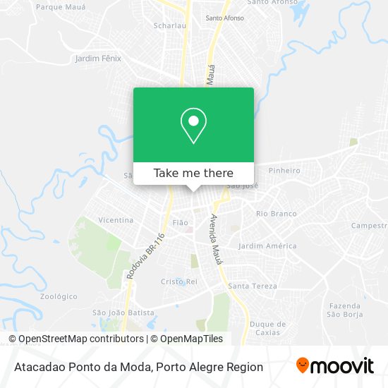 Atacadao Ponto da Moda map