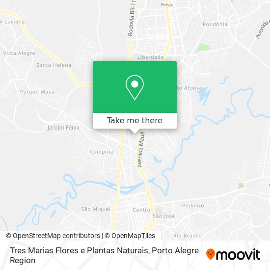 Tres Marias Flores e Plantas Naturais map