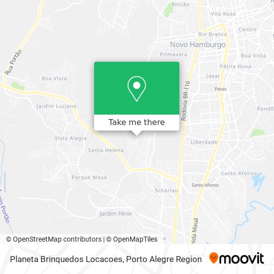 Planeta Brinquedos Locacoes map