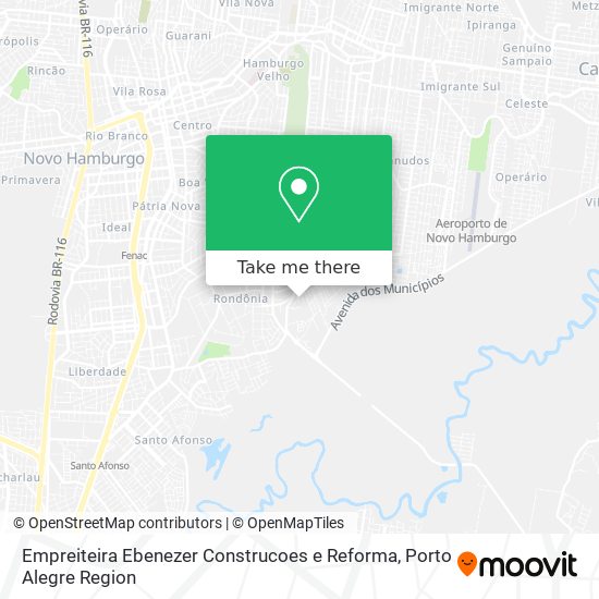 Mapa Empreiteira Ebenezer Construcoes e Reforma